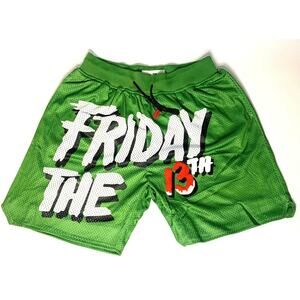 FRIDAY THE 13TH Headgear Classics Basketball Shorts ~Never Worn~ L XL‎